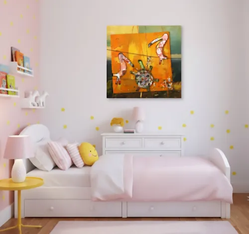 S/ TÍTULO<br/>(40 x 40 cm) - 2012<br/>Técnica mista sobre tela e papel