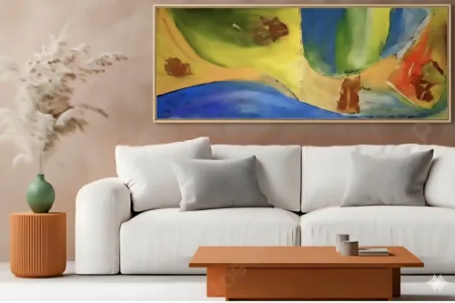 S/ TÍTULO<br/>(60 x 120 cm) - 2006<br/>Técnica mista sobre tela