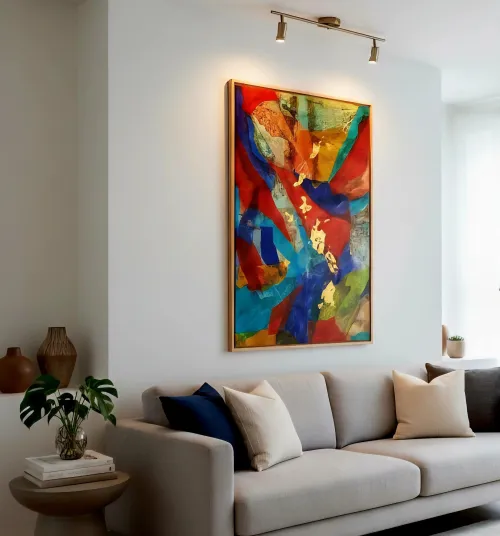 S/ TÍTULO<br/>(74 x 120 cm) - 2021<br/>Técnica mista sobre madeira